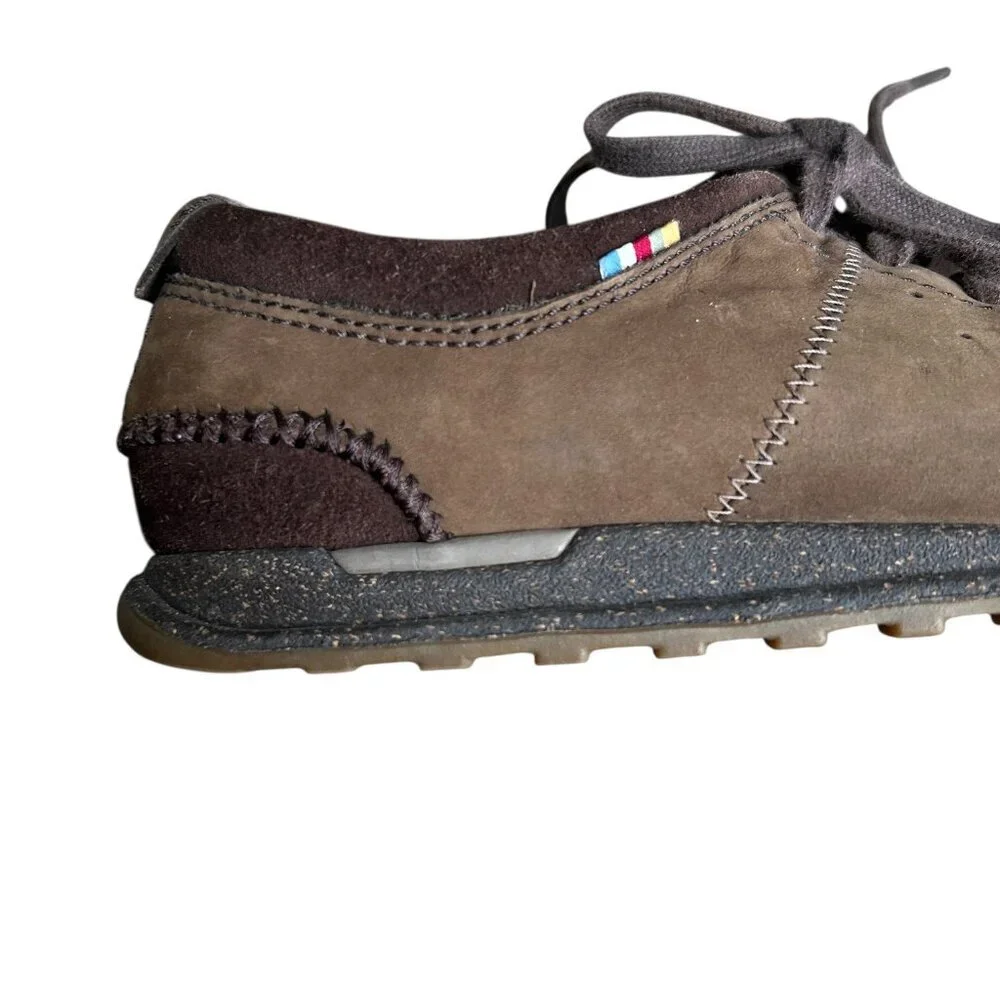The North Face Brown Suede Lace Up Casual Shoes Cork insoles Size 12